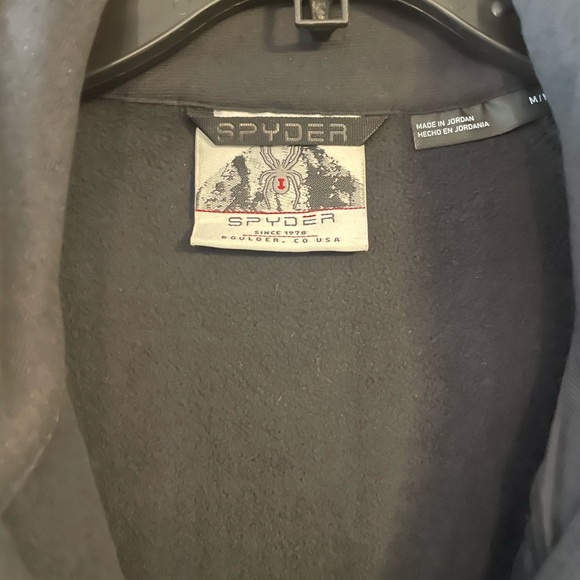 Spyder | Men's 1/4 Zip Sweater | Grey & Black | Size M - Picture 4 of 5